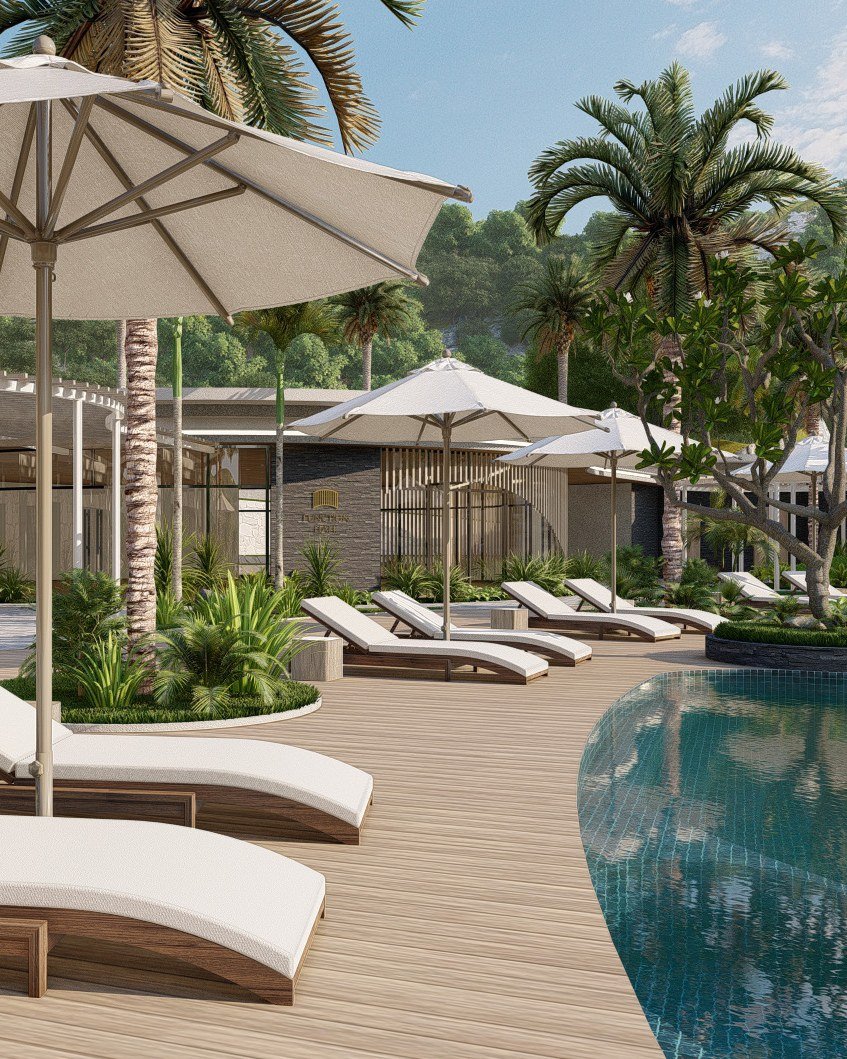 Amenity deck pool, artist’s perspective
