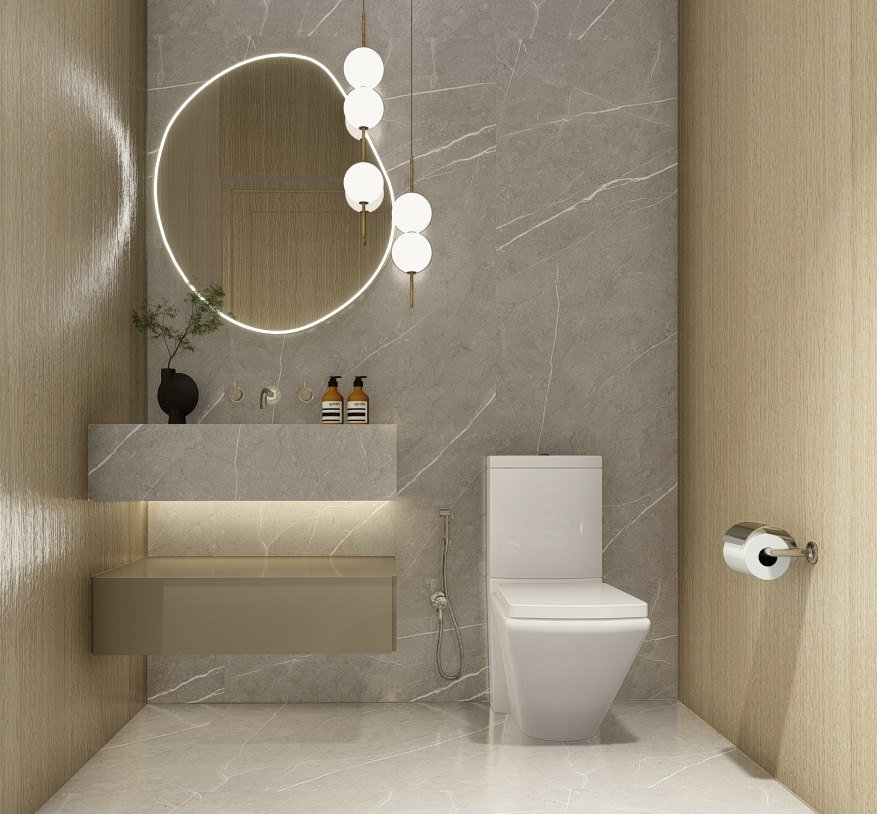 Toilet and bath