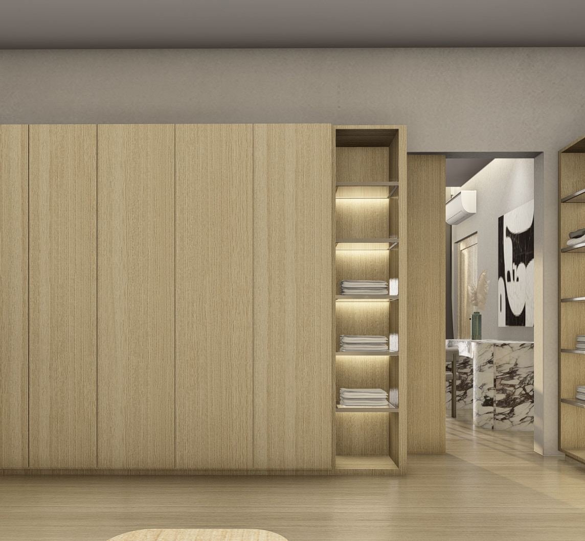 Master walk-in closet