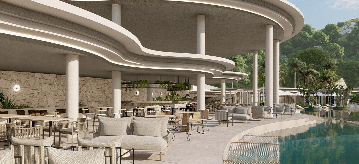 Poolside lounge
