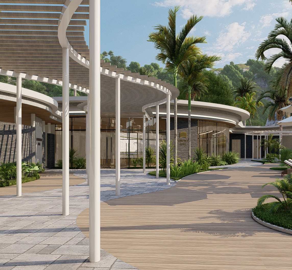 Pergola walkway