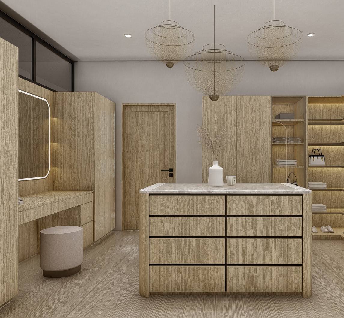 Master walk-in closet
