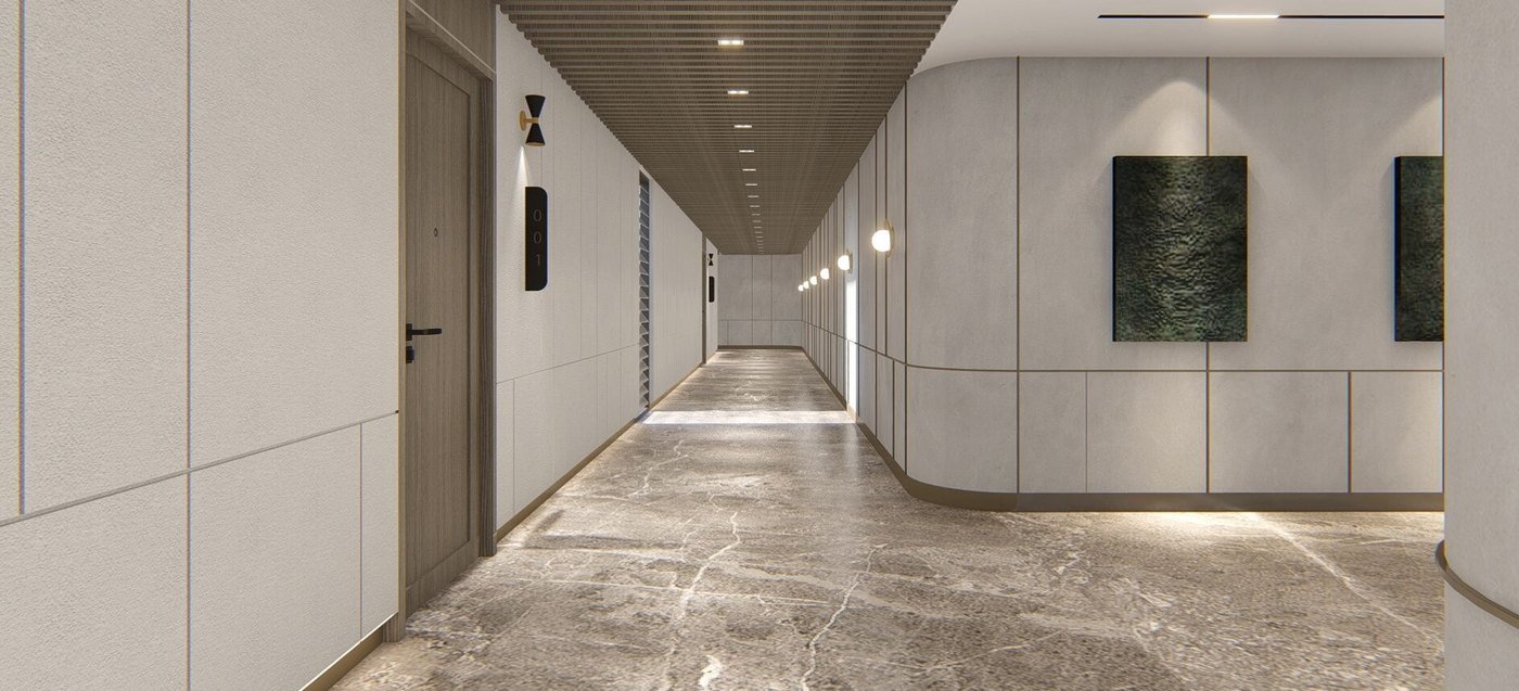Residential hallway