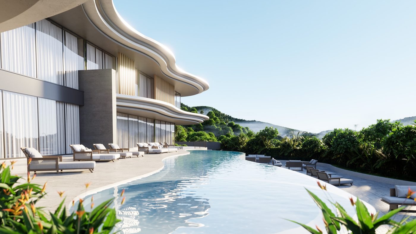 Pool level looking out