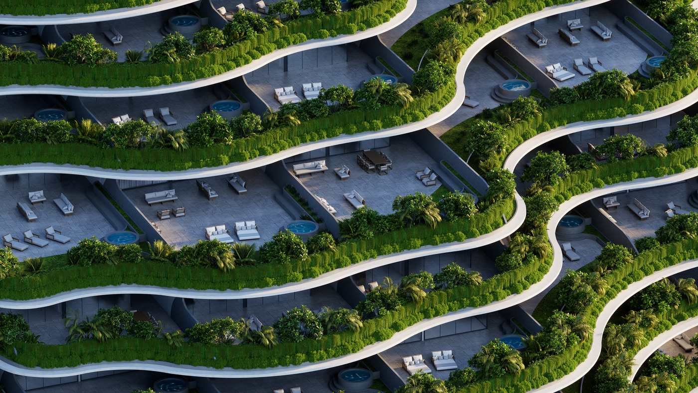 Terraces from above