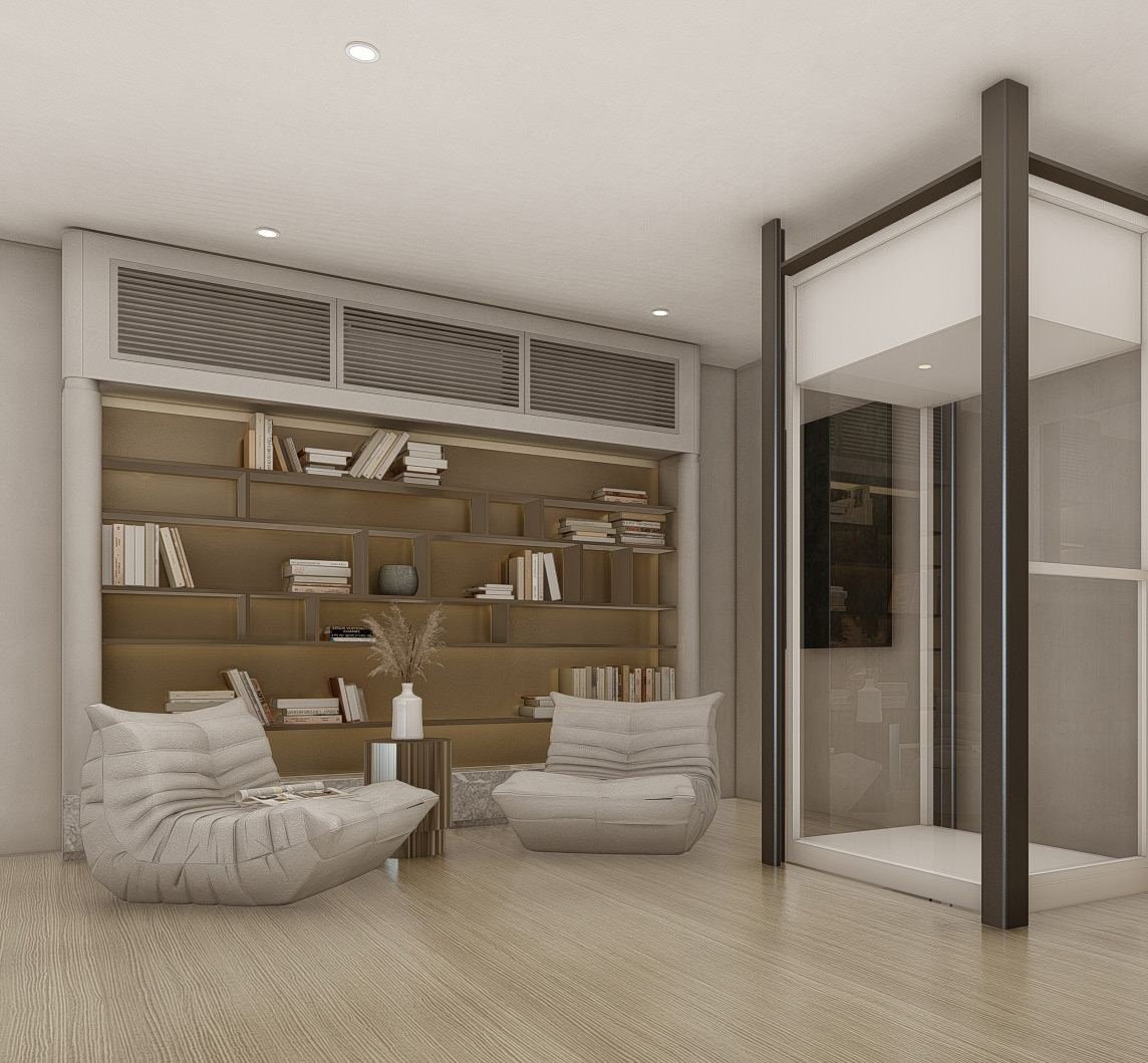 Family area with private lift
