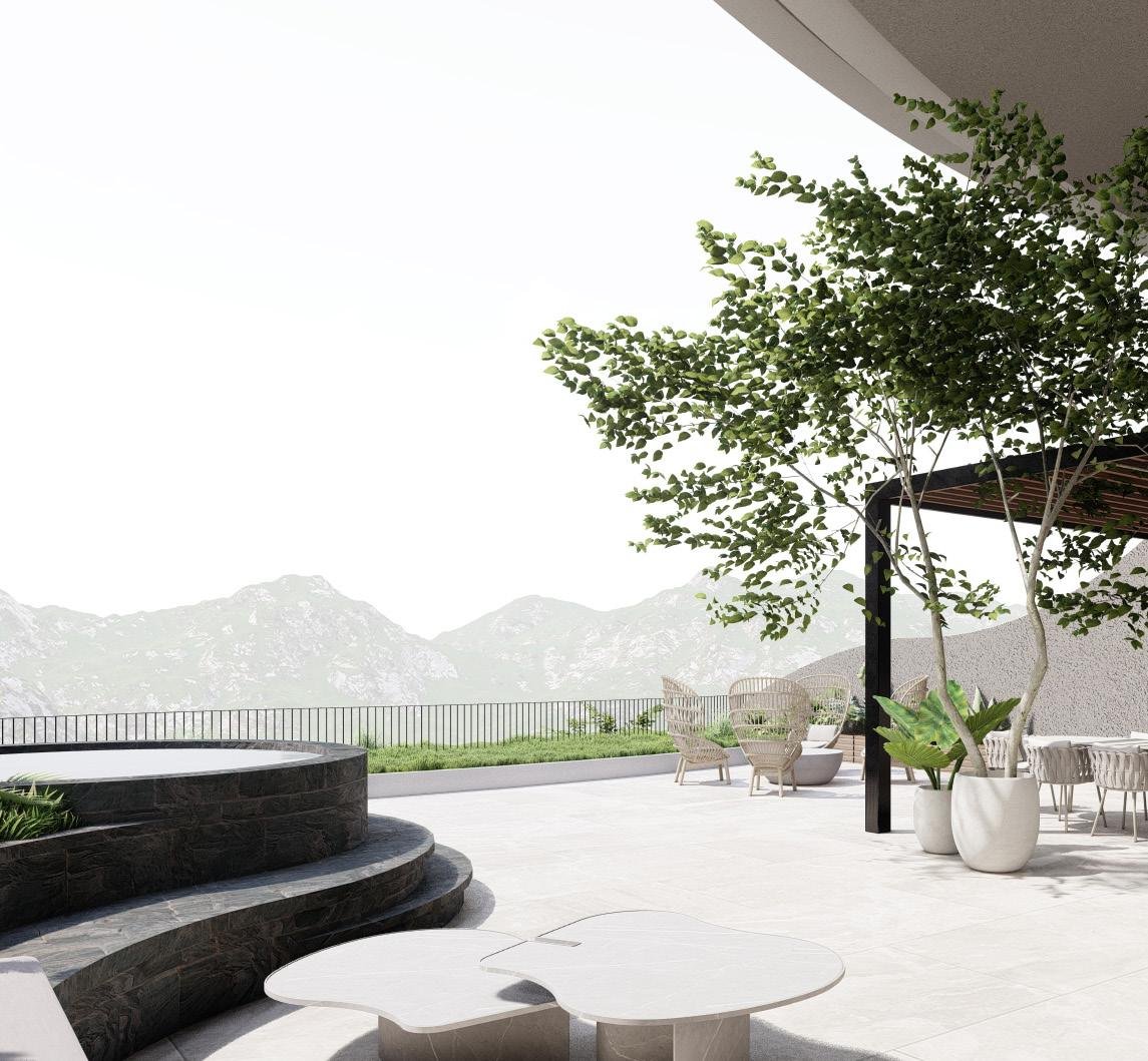Outdoor jacuzzi