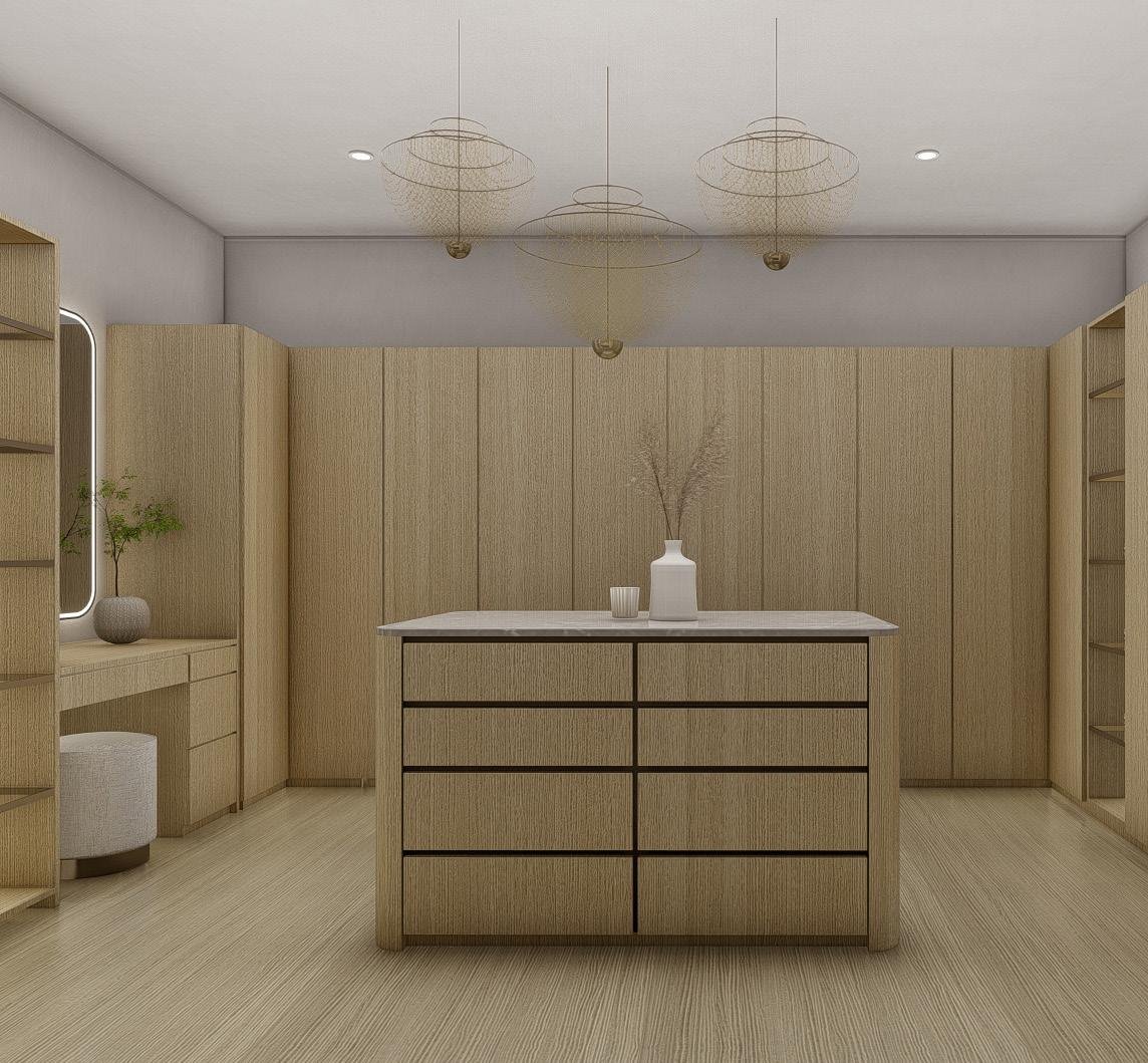 Master walk-in closet